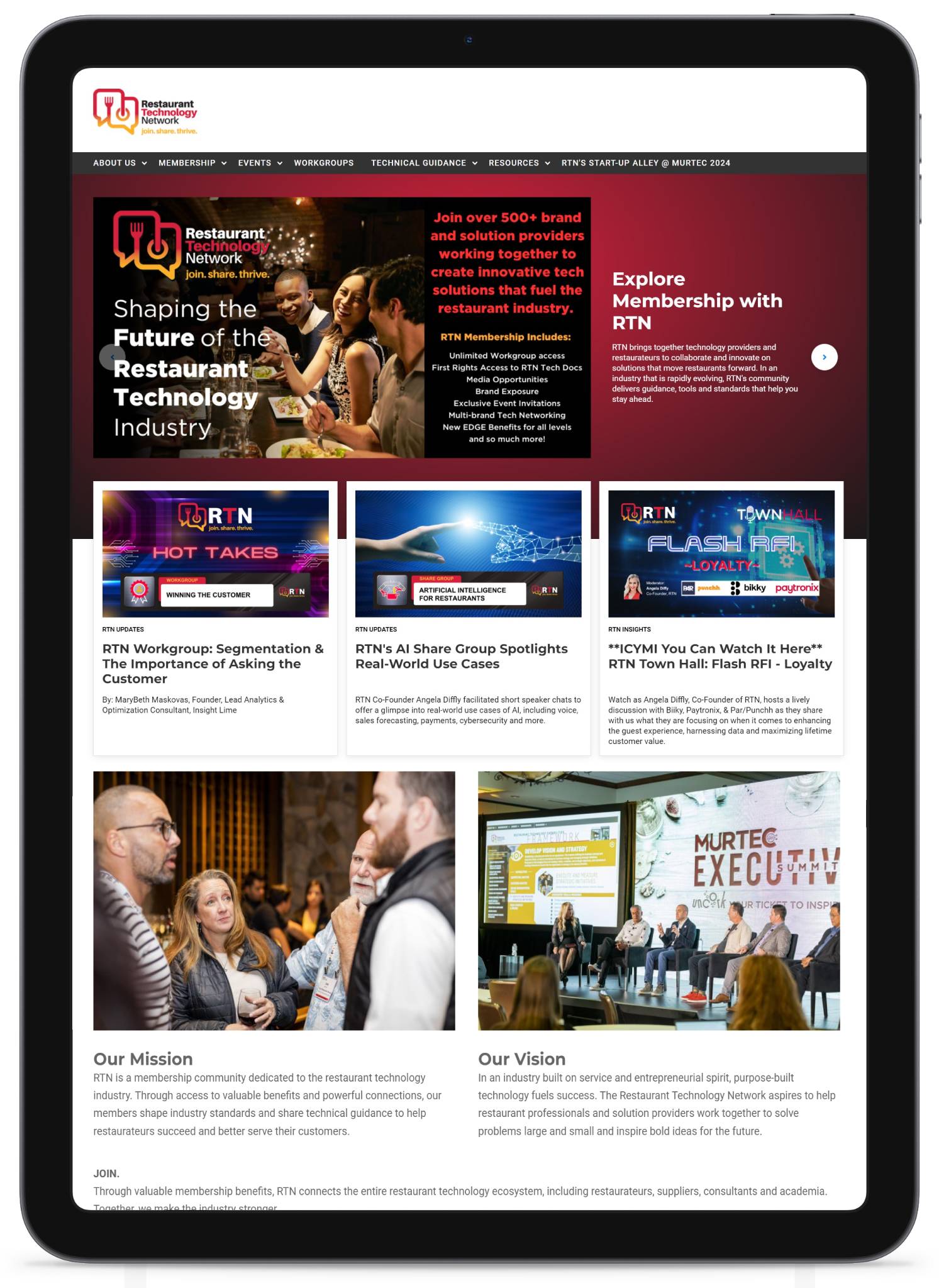 iPad Restaurant Technology Network newsletter preview